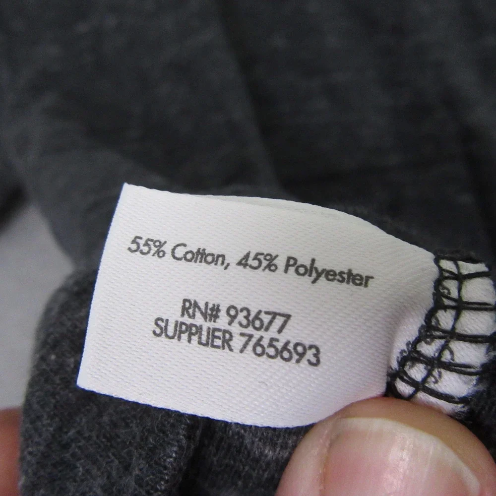 Stylus Mens 1/4 Zip Sweater L Gray Heather Mock Neck‎ Pullover Pocket